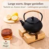 Plogis® Bambus Stövchen – Handgefertigter Teewärmer aus Produktbild-Vorschau 2