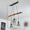 Porzus »Porzus« 3-flammige Hängelampe aus Metall/Holz in Produktbild-Vorschau 4