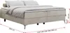 Boxspringbett ohne Kopfteil mit Bettkasten, Bett niedriges Produktbild-Vorschau 5
