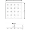Mexen Slim Kopfbrause 25 x 25 cm mit Duscharm, Chrom - Produktbild-Vorschau 2