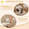 A collage of images showcasing a cat tree with different features and cats interacting with it. Voir les images du produit