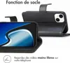 imoshion Luxe Bookcase pour l'Apple iPhone 15 - Noir Voir les images du produit 4