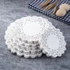 100pcs runde Papierspitzen -Doilies -Kuchen -Tischemat Produktbild-Vorschau 2
