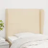 vidaXL Kopfteil mit Ohren Creme 93x23x118/128 cm Stoff Produktbild-Vorschau 2