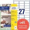 Avery L4737REV-10, Biela, Laserový, 63.5 x 29.6 mm, 270 Náhľad obrázku produktu 1