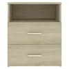 vidaXL Tables de nuit 2 pcs. chêne Sonoma 50x32x60 cm Voir les images du produit 6