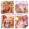 3D puzzle, knižní výklenek Sweet Dream, dřevo, Tonecheer, Náhled obrázku produktu 6