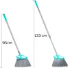 Two brooms of different lengths shown side-by-side against a white background. Voir les images du produit