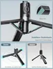 Selfie-Stick-Stativ mit 2 Fülllichtern, 114 cm verbessertes Produktbild-Vorschau 4