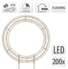 ECD Germany LED Weihnachtskranz 41,5 cm, Weihnachtsdeko mit Produktbild-Vorschau 4