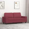 vidaXL Canapé 2 places vin rouge 140 cm Tissu Voir les images du produit 2