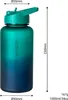Trinkflasche 1L Sport Flasche Wasserflasche BPA frei grün blau Fitness Vinsun Produktbild-Vorschau