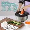 Navaris Salatschleuder mit Deckel - Salatschleuder Produktbild-Vorschau 4