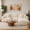 Hoekbank EDEN in crème, 235 x 75 x 144 cm, moderne hoekbank Productafbeelding-voorbeeld 5