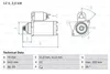 BOSCH 0 986 023 540 Starter Anlasser 2kW für NISSAN X-TRAIL Produktbild-Vorschau 3