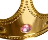 A close-up of a golden crown with a pink jewel. Anteprima dell’immagine prodotto