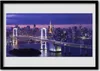 Bild 100x70 MDF-Rahmen Wandkunst Bridge City Architektur Produktbild-Vorschau 1