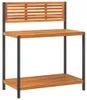 vidaXL Záhradný pracovný stôl 90x50x110 cm z masívneho Náhľad obrázku produktu 1