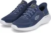 A pair of blue Skechers Bounder 2.0 Emerged sneakers with white soles, shown from a diagonal angle against a white background. Náhľad obrázku produktu