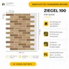 Größenvergleich AMK-Fassadenpanel (1250x1050 mm) – 0,94 m² pro Platte - Austria AMK Produktbild-Vorschau