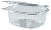 50x Feinkostbecher oval klar mit Deckel 375 ml (PET) Produktbild-Vorschau 1