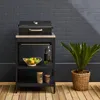 Modulo cucina da esterno con barbecue a carbonella, Nero Anteprima dell’immagine prodotto 4