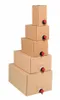 A stack of cardboard boxes with spigots. Produktbild-Vorschau