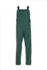 A pair of green overalls is shown against a white background. Produktbild-Vorschau
