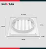 KOTARBAU® Větrací mřížka 200 x 200 mm Kulatá Ø150 mm Náhled obrázku produktu 3