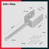 KOTARBAU® Supporto per Pali Acciaio Zincato 71 mm Argento Anteprima dell’immagine prodotto 3
