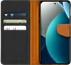 A flip case for a smartphone, shown open with cards inserted. Produktbild-Vorschau