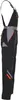 A side view of a pair of black bib overalls with gray and orange accents. Produktbild-Vorschau
