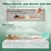 NicePlus, surmatelas 2 en 1, 90x200x7 cm, mousse à mémoire Voir les images du produit 3