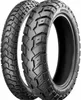 Two motorcycle tires are shown against a white background. Produktbild-Vorschau