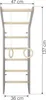 Espalier Toddler Gris | Chambre d'enfant Bois Enfants Voir les images du produit 2