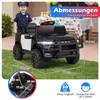 COSTWAY, detské elektrické auto, 12 V, model policajného Náhľad obrázku produktu 3