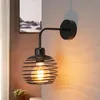 ZMH nástenné svietidlo nástenná lampa vintage retro čierna Náhľad obrázku produktu 1