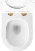 REA Wandhängende Toilettenschüssel Nfq Gold Edge Gold Produktbild-Vorschau 2