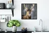 MuchoWow® MuchoWow® Gerahmtes Poster Rotwild - Weiß - Braun Produktbild-Vorschau 3