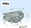 vhbw 2x Türscharnier Ersatz für AEG 407131425/8 für Produktbild-Vorschau 2