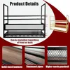 Ripiano a soffitto per vino, scaffale industriale a 2 Anteprima dell’immagine prodotto 6