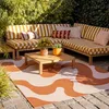 In- & Outdoor Teppich - Summer Swirl Terracotta Produktbild-Vorschau 2