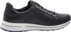A side view of a dark blue leather sneaker with a white sole. Náhľad obrázku produktu