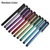A collection of colorful touchscreen pens arranged diagonally on a white background. Produktbild-Vorschau