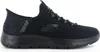 A black Skechers sneaker is shown from the side against a white background. Voir les images du produit
