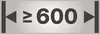 A graphic showing a measurement indicator with the number 600. Produktbild-Vorschau