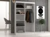 Kleiderschrank 120 cm mit Schiebetüren RANNO 1 – weiß Produktbild-Vorschau 9