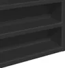 vidaXL Vitrína černá 100x8,5x50 cm materiál na bázi dřeva Náhled obrázku produktu 7