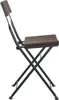 vidaXL Chaises de bistrot 2 pcs. Pliable Marron Poly rotin Voir les images du produit 5