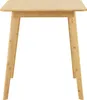 A square bamboo table with four angled legs, shown from the front. Podgląd zdjęcia produktu